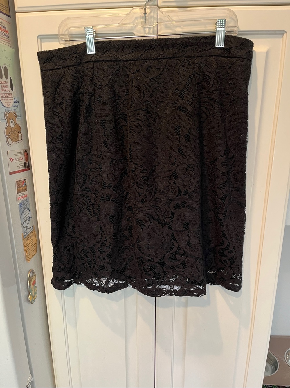 Chicos Black Lace Skirt-Size 2=12/14